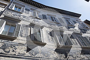 Ascoli Piceno Marches, Italy, historic buildings
