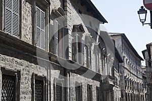 Ascoli Piceno Marches, Italy, historic buildings