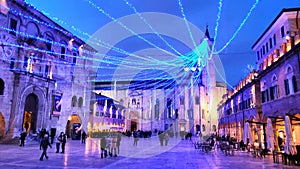 Ascoli Piceno town, Marche region, Italy. Mystery, art and history