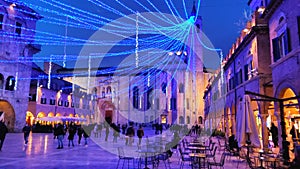 Ascoli Piceno town, Marche region, Italy. Mystery, art and history