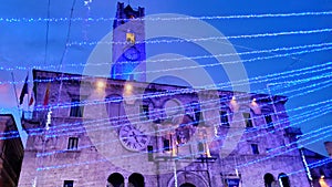 Ascoli Piceno town, Marche region, Italy. Mystery, art and history