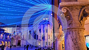 Ascoli Piceno town, Marche region, Italy. Mystery, art and history