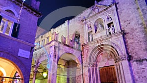 Ascoli Piceno town, Marche region, Italy. Mystery, art and history