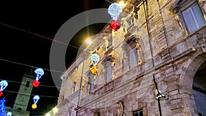 Ascoli Piceno town, Marche region, Italy. Mystery, art and history