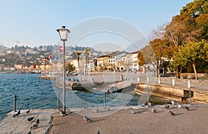 Ascona lakefront on the shore of Lake Maggiore, Switzerland