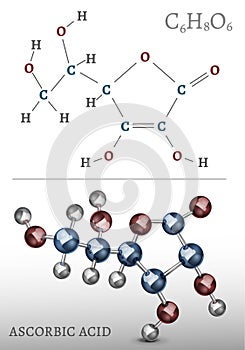 Ascorbic Acid Molecule