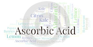 Ascorbic Acid word cloud.