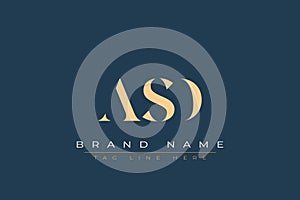 ASD abstract letter logo design