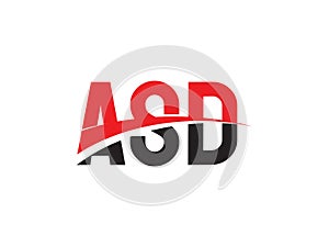 ASD Letter Initial Logo Design Vector Illustration