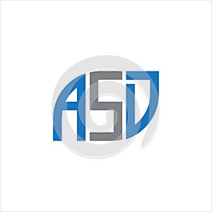 ASD letter logo design on white background.ASD creative initials letter logo concept.ASD letter design