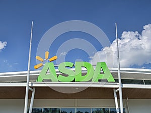Asda Logo and Blue Sky