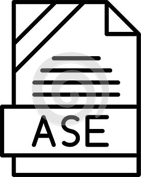 ASE Outline Vector Icon