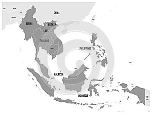 ASEAN Economic Community, AEC, map.