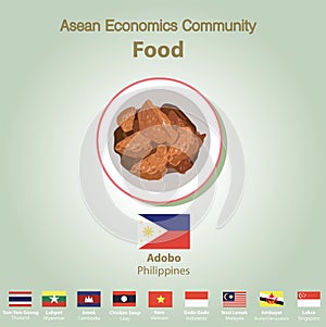 Asean Economics Community AEC food set