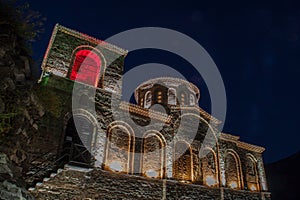 Asen's Fortress at night