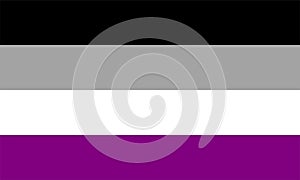 Asexual pride flag,