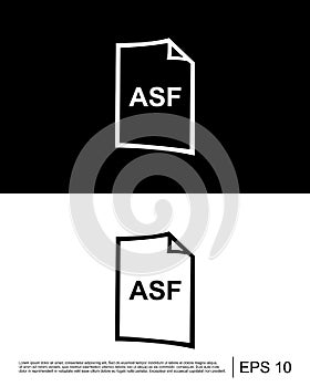 asf file format icon template