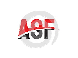 ASF Letter Initial Logo Design Vector Illustration