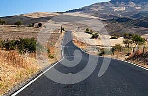 Asfalt road in Andalucia photo