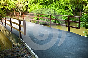 Asfalt road bridge pathway photo