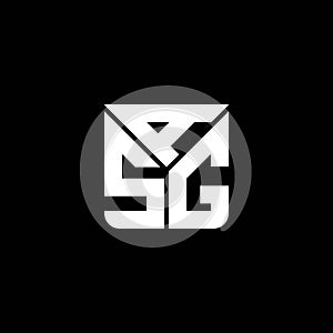 ASG letter logo creative design with vector graphic