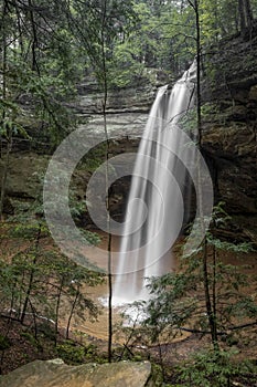 Ash Cave Waterfall in Spring