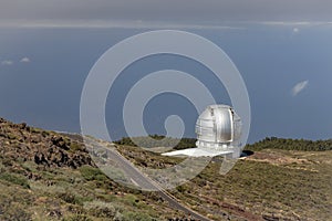 Gran Telescopio Canarias, Roque de los Muchachos Observatory ORM on La Palma, Canary Islands, Spain photo