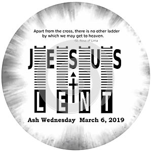 2019 ash wednesday date icon