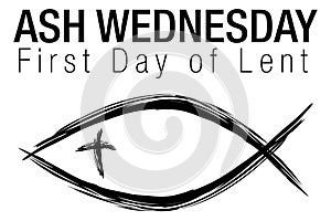 Ash Wednesday Jesus Christian Fish Symbol