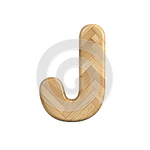 Ash wood letter J - Uppercase 3d wooden font - suitable for Decoration, ecology or design related subjects