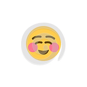 Ashamed face icon illustration emoji