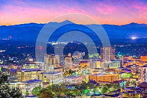 Asheville, North Carolina, USA Skyline