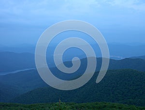 Asheville Watershed at Twilight photo