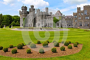 Ashford castle garden and fountain