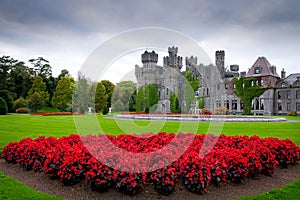 Ashford castle and gardens in Co. Mayo photo