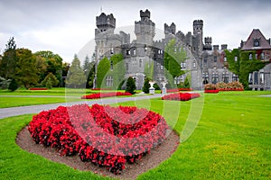 Ashford castle and gardens in Co. Mayo photo