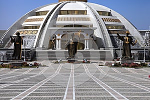 Ashgabat, Turkmenistan - October, 15 2014: Monument Arch of Inde