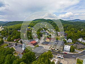 Ashland aerial view, New Hampshire, USA