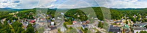 Ashland aerial view, New Hampshire, USA
