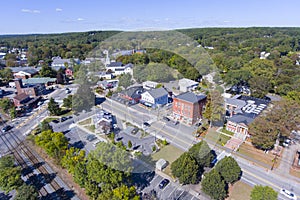 Ashland town center aerial view, MA, USA photo