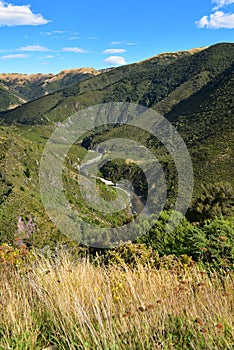 Ashley Gorge flowing through Lees Valley in New Zealand