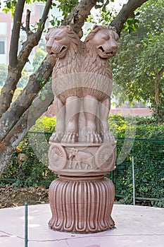 Ashoka pillar capital of Sarnath, Varanasi, Uttar Pradesh, India