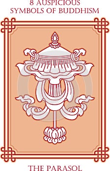Ashtamangala, 8 Auspicious Symbols of Buddhism - The Parasol