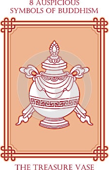 Ashtamangala, 8 Auspicious Symbols of Buddhism - The Treasure Vase photo