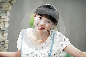 Asia beauty outdoor portrait