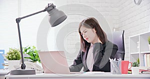 Asia businesswoman overwork