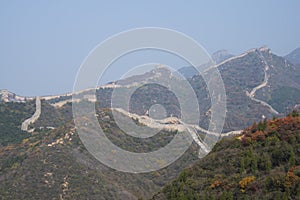 Asia China, Beijing, badaling national forest park, the red leaves, the Great Wall