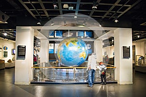 Asia China, Beijing, geological museum, indoor exhibition hall