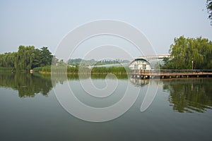 Asia China, Beijing, Haidian Park, The summer Lake