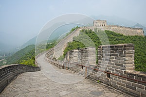 Asia China, Beijing, historic buildings, the Great Wall Juyongguan, Watch tower, Beacon Tower photo